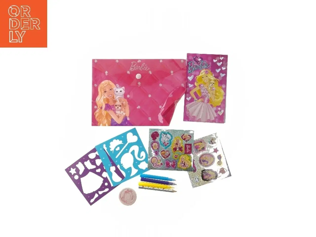 Billede 1 - Barbie kreativ skrive- og tegnesæt fra Barbie (str. 20x15 cm)