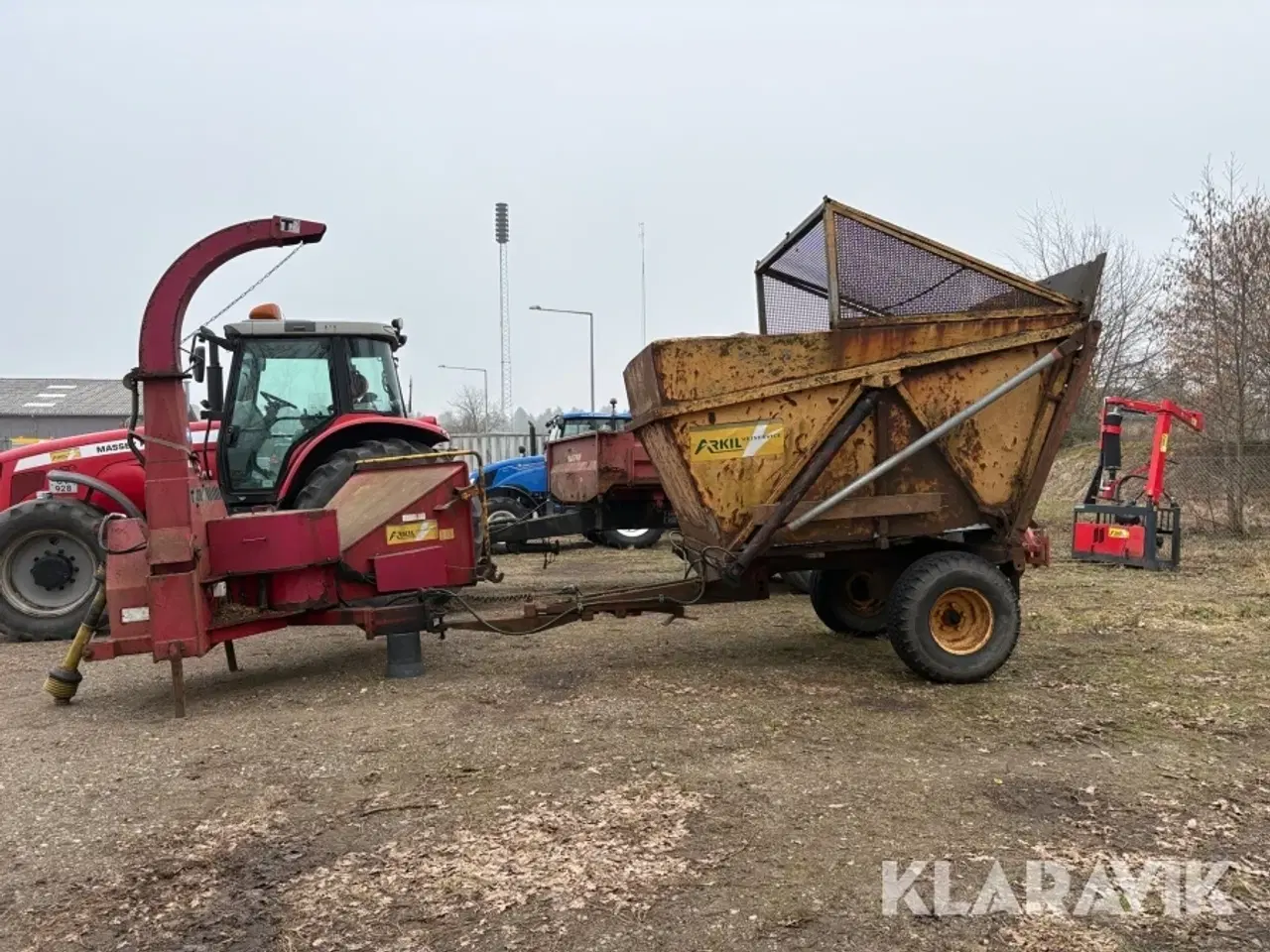 Billede 2 - Flishugger Lindana 270 med højtip vogn til