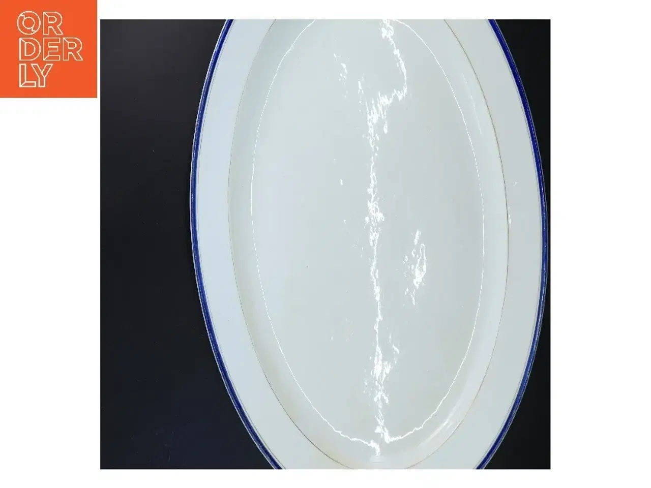 Billede 2 - Stort hvidt serveringsfad (str. 41x55 cm)