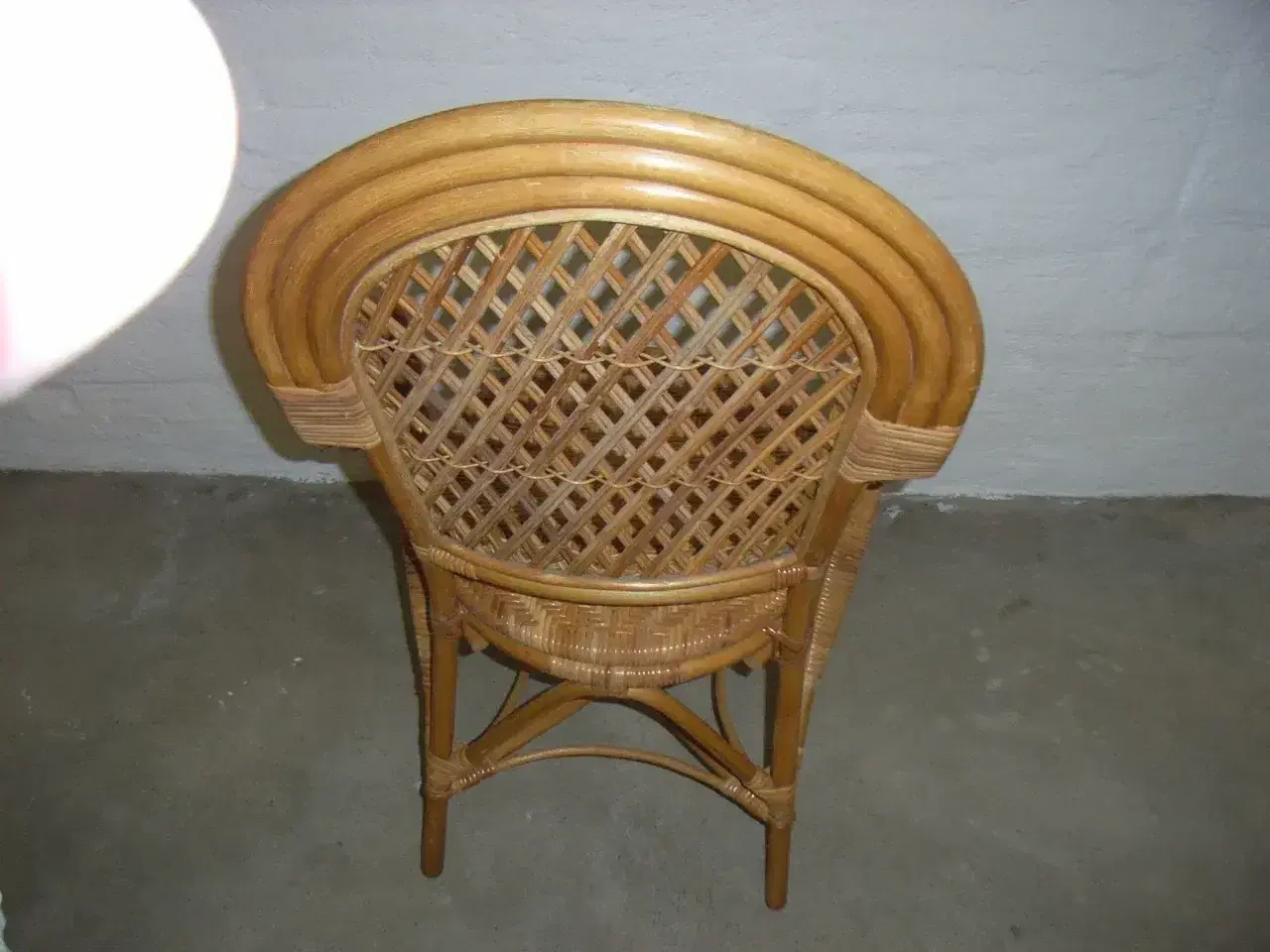 Billede 1 - bambus flet stol