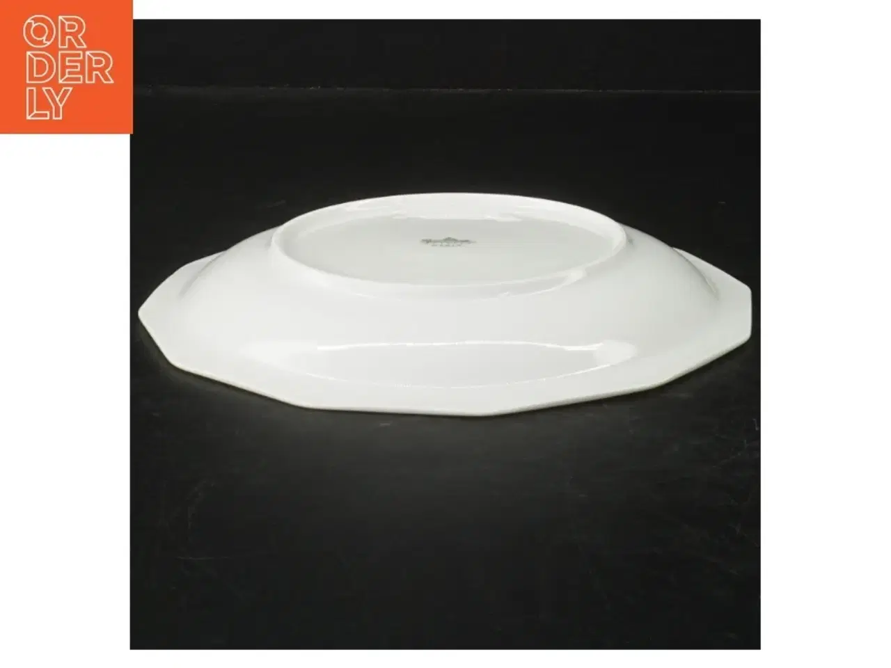 Billede 2 - Porcelænsfad med blomsterdekoration fra Rosenthal (str. Ø. 19,5 cm)