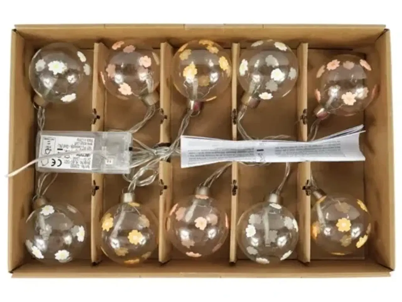 Billede 5 - 4 stk. lyskæde 10 led batteridrevet 320 cm assorteret(ubrugt)