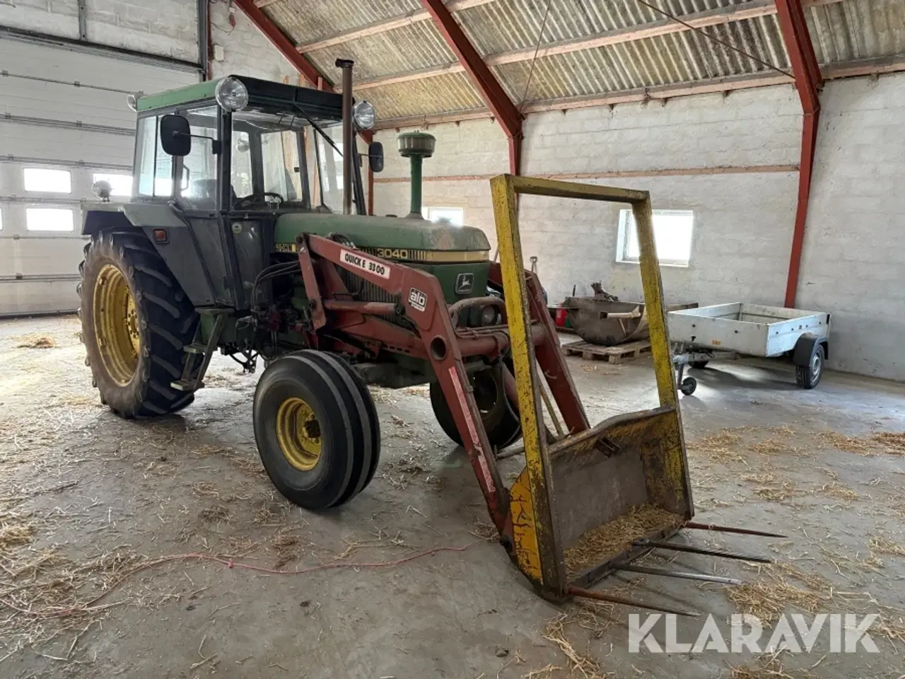 Billede 7 - Veterantraktor John Deere 3040 + vogn