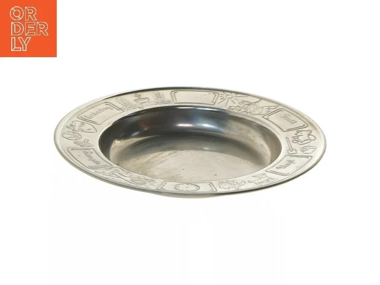 Billede 2 - Ny Børnetallerken i tin med motiv (str. Ø 18,5 cm)