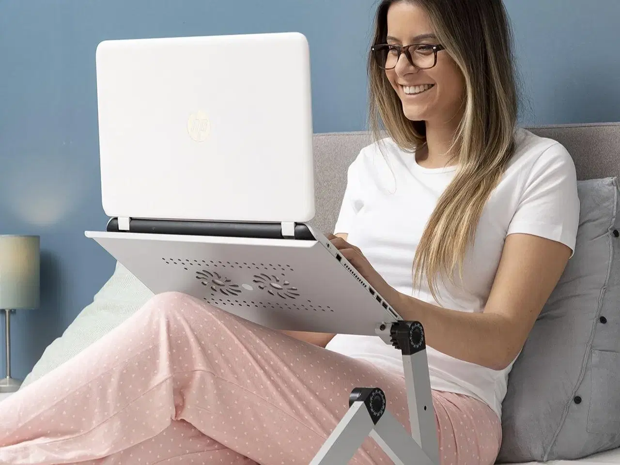 Billede 2 - Laptop stand justerbar - Omnible, grå