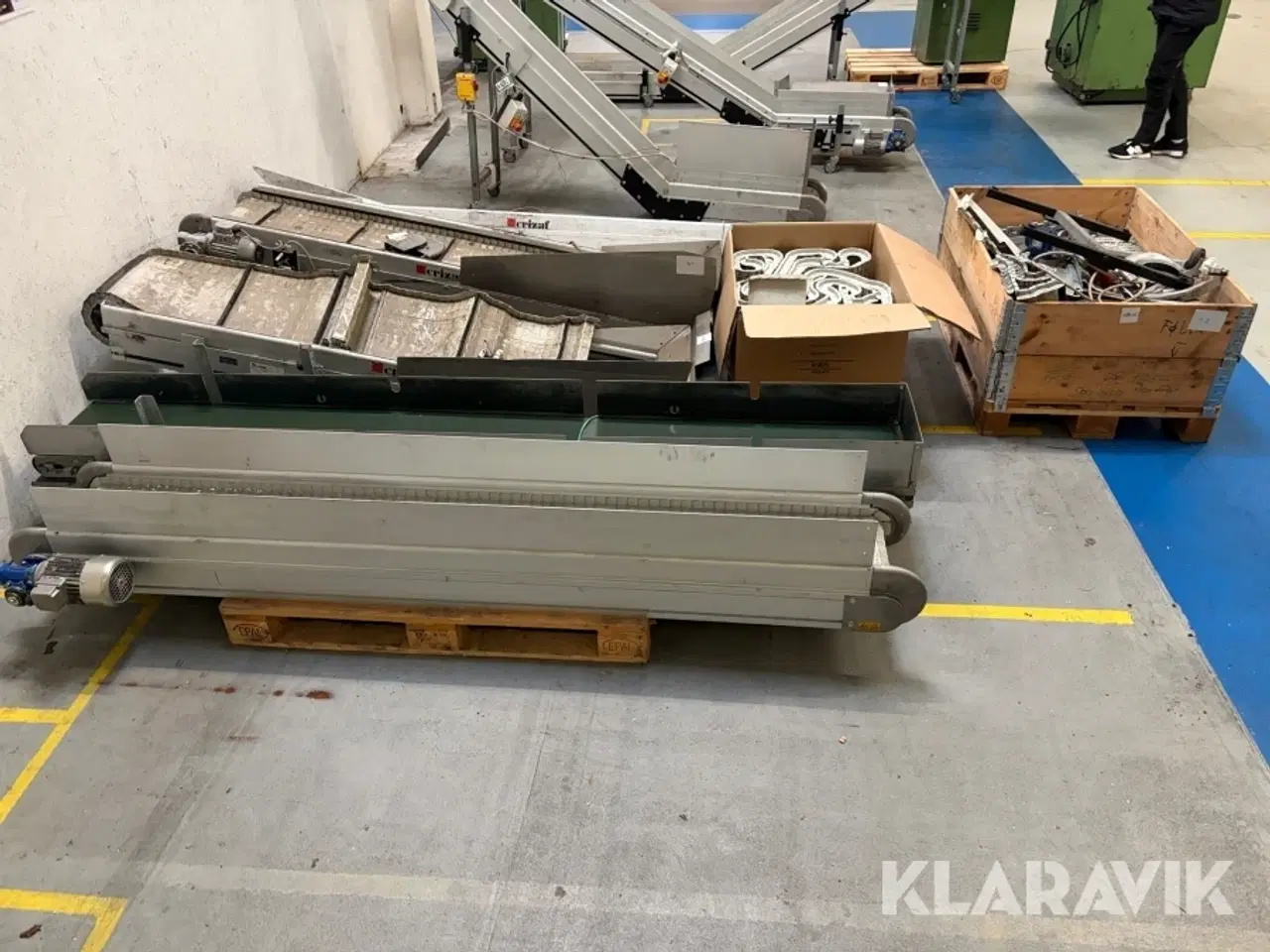 Billede 3 - Samlet lot transportbånd Crizaf med tilbehør