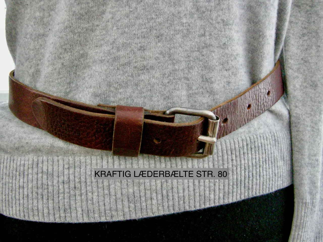 Billede 1 - Vintage læderbælte, Kraftig læderbælte, Bælte