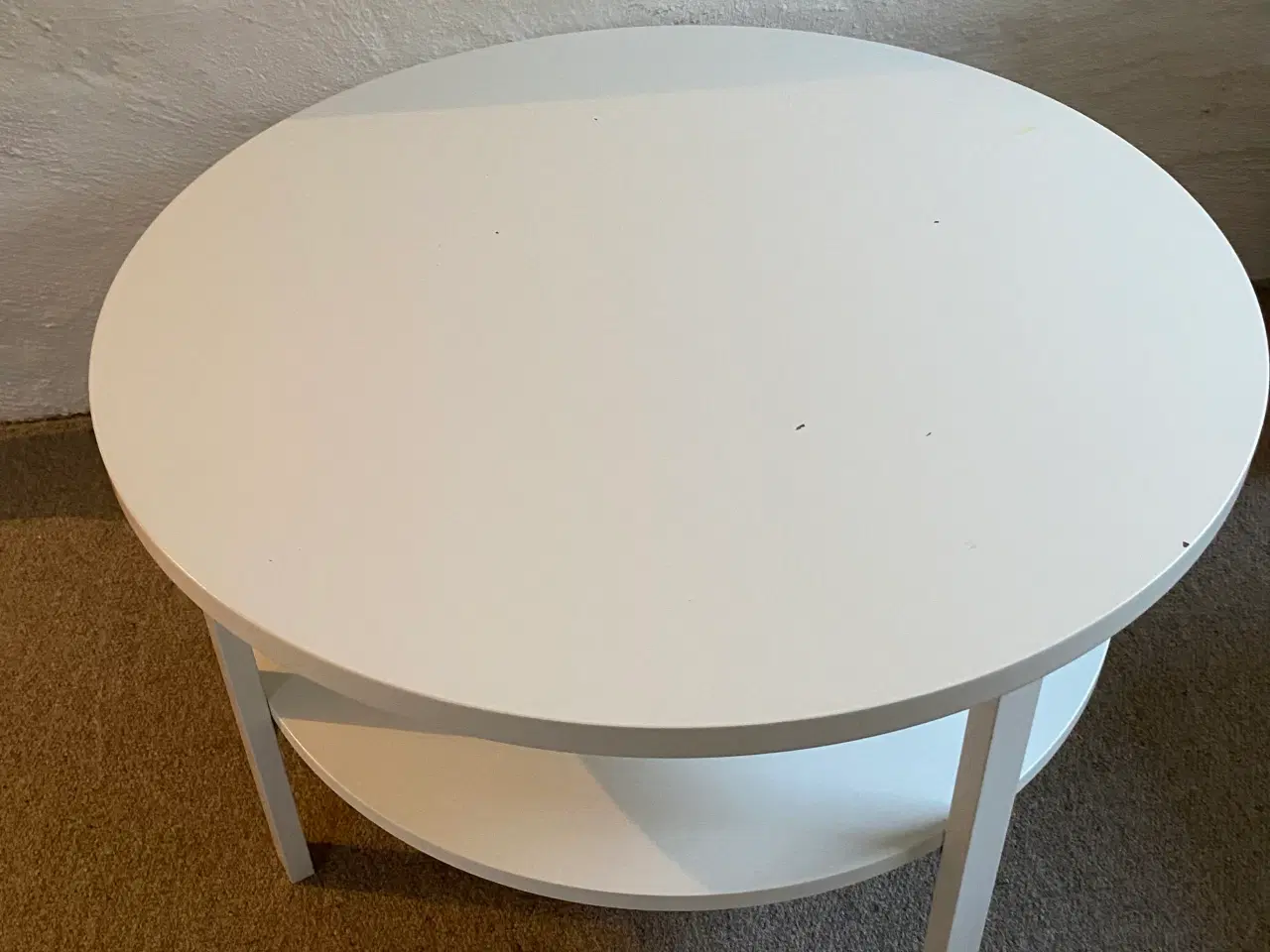 Billede 4 - Rund Hvid malet Sofabord 
