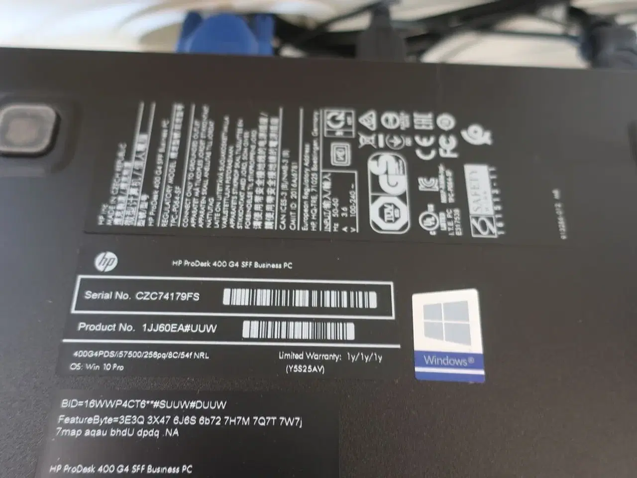 Billede 3 - Skærm 22" m. tastatur HP L2208w (PC medfølger ikke)