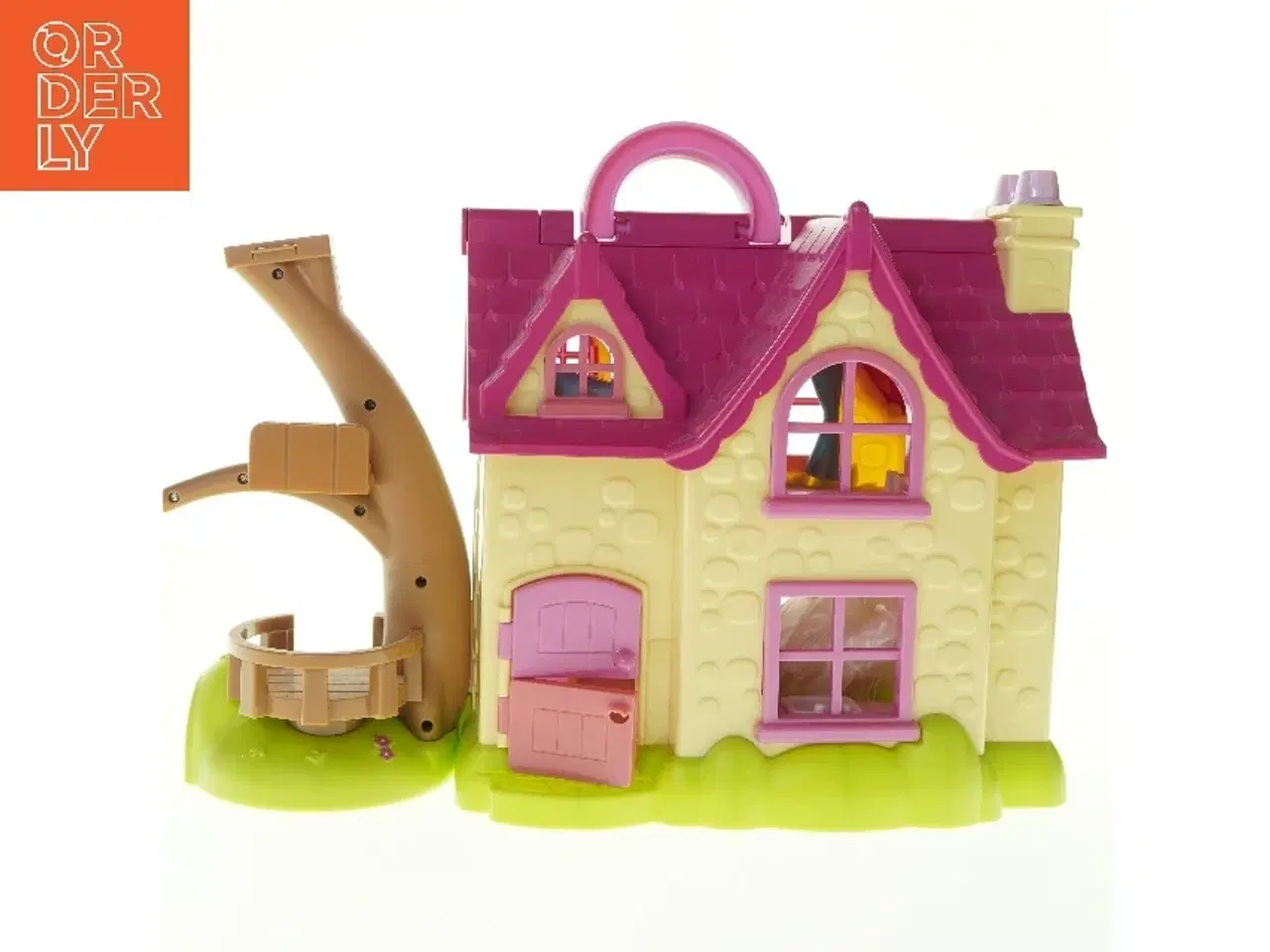 Billede 2 - Plastik dukkehus med stub (str. 44 x 20 cm)