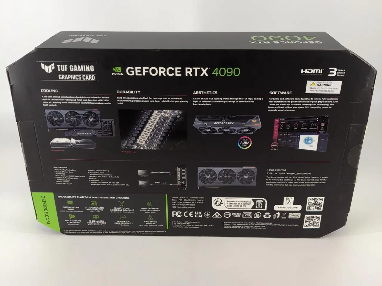 Billede 2 - ASUS NVIDIA GeForce RTX 4090 TUF GAMING OC Edition