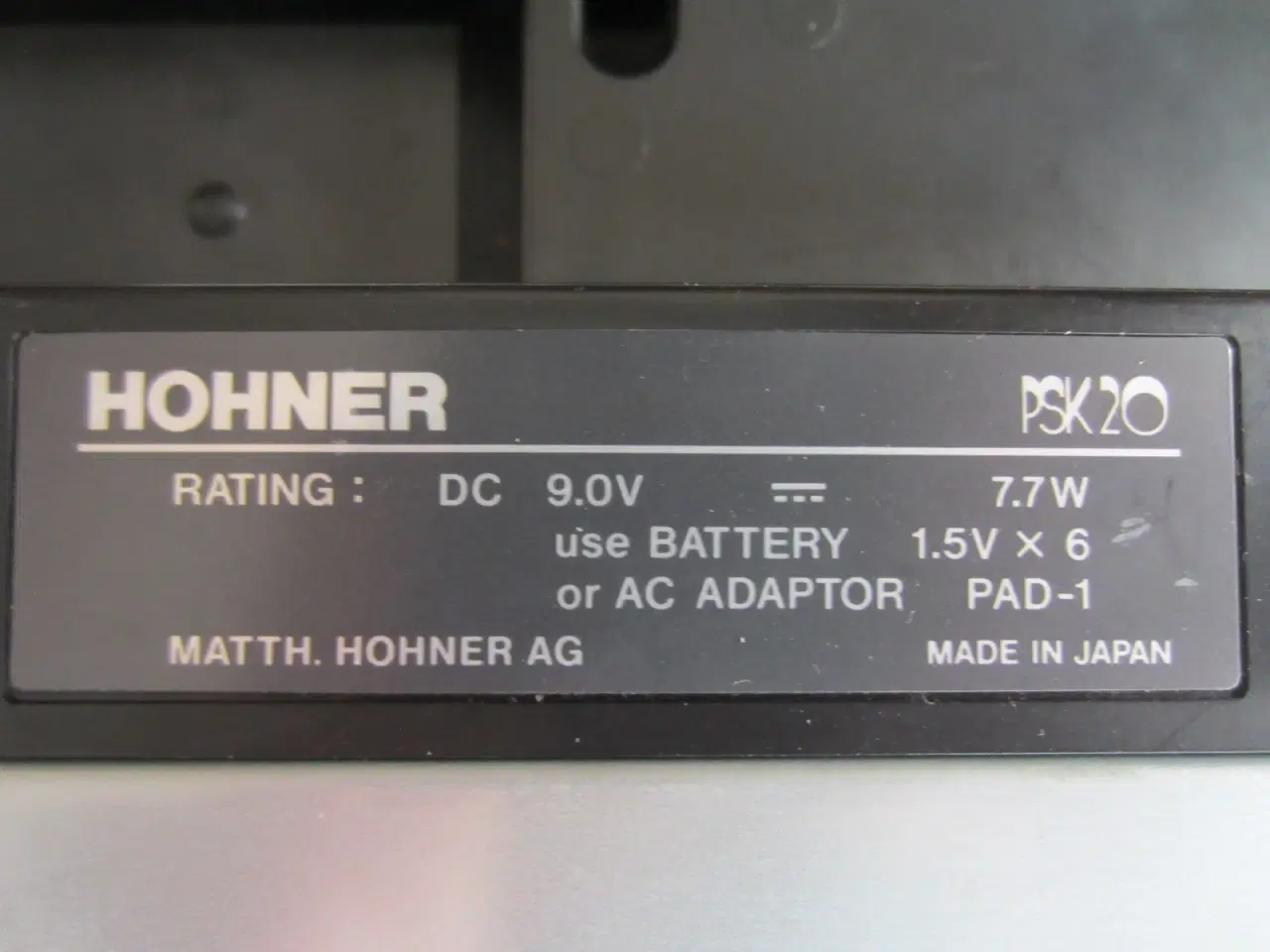 Billede 9 - HOHNER PSK20 Pulse Code Modulation musikkeyboard