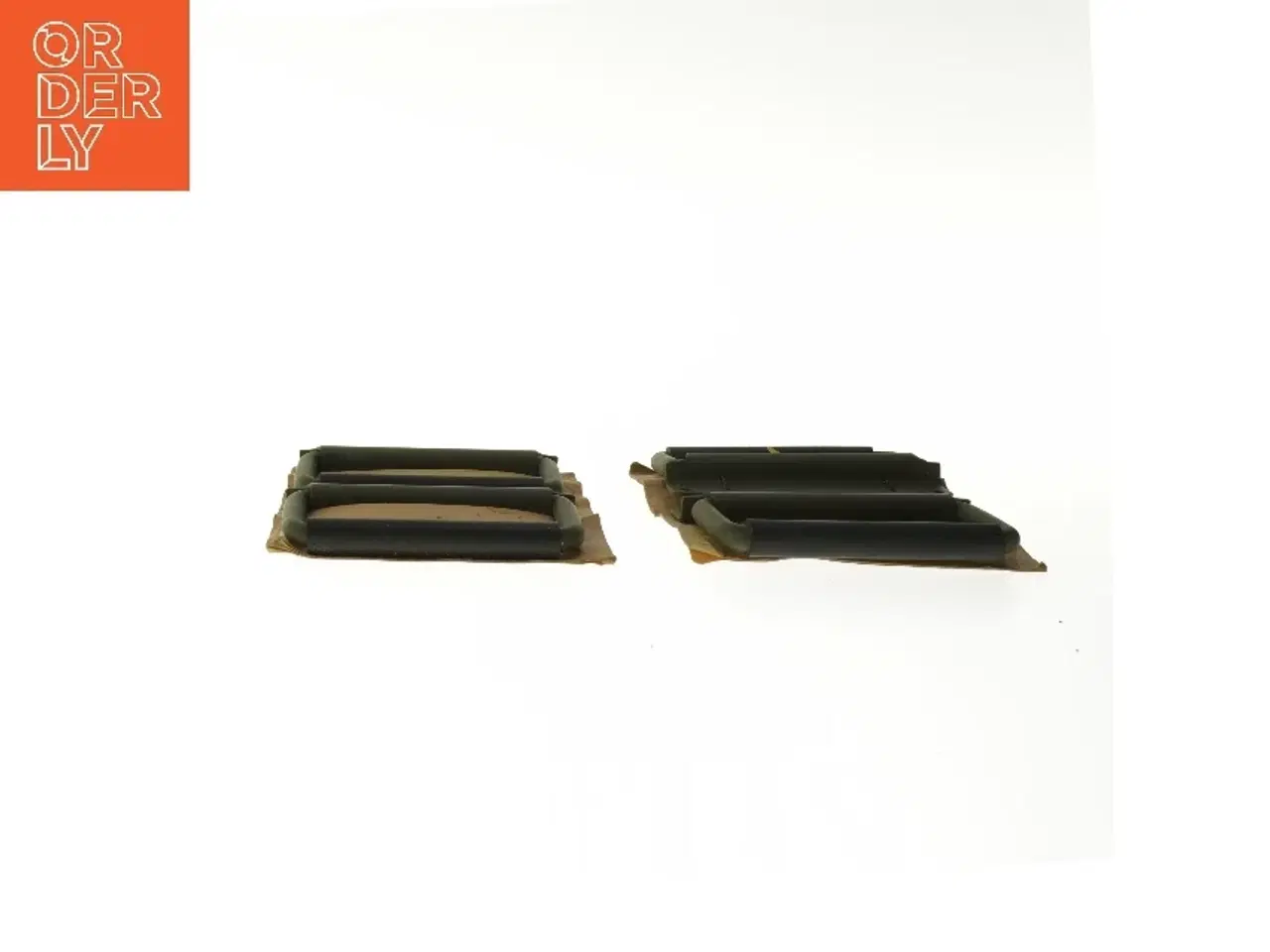 Billede 3 - Grønlakerede håndtag til montering  kasser og andet. (str. 11,5x8 cm)