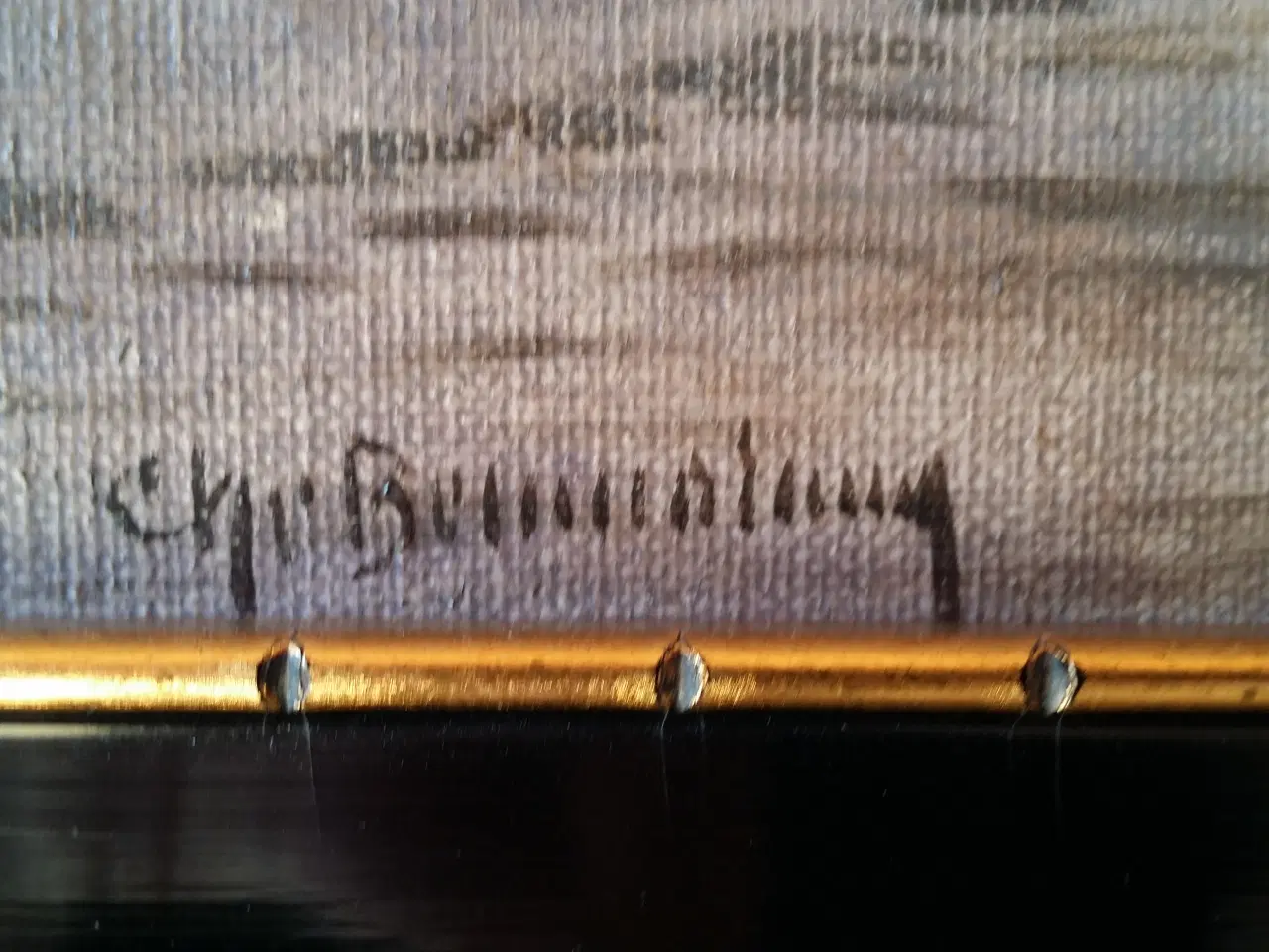 Billede 2 - Maleri  Sign. Chr. Bennedsen