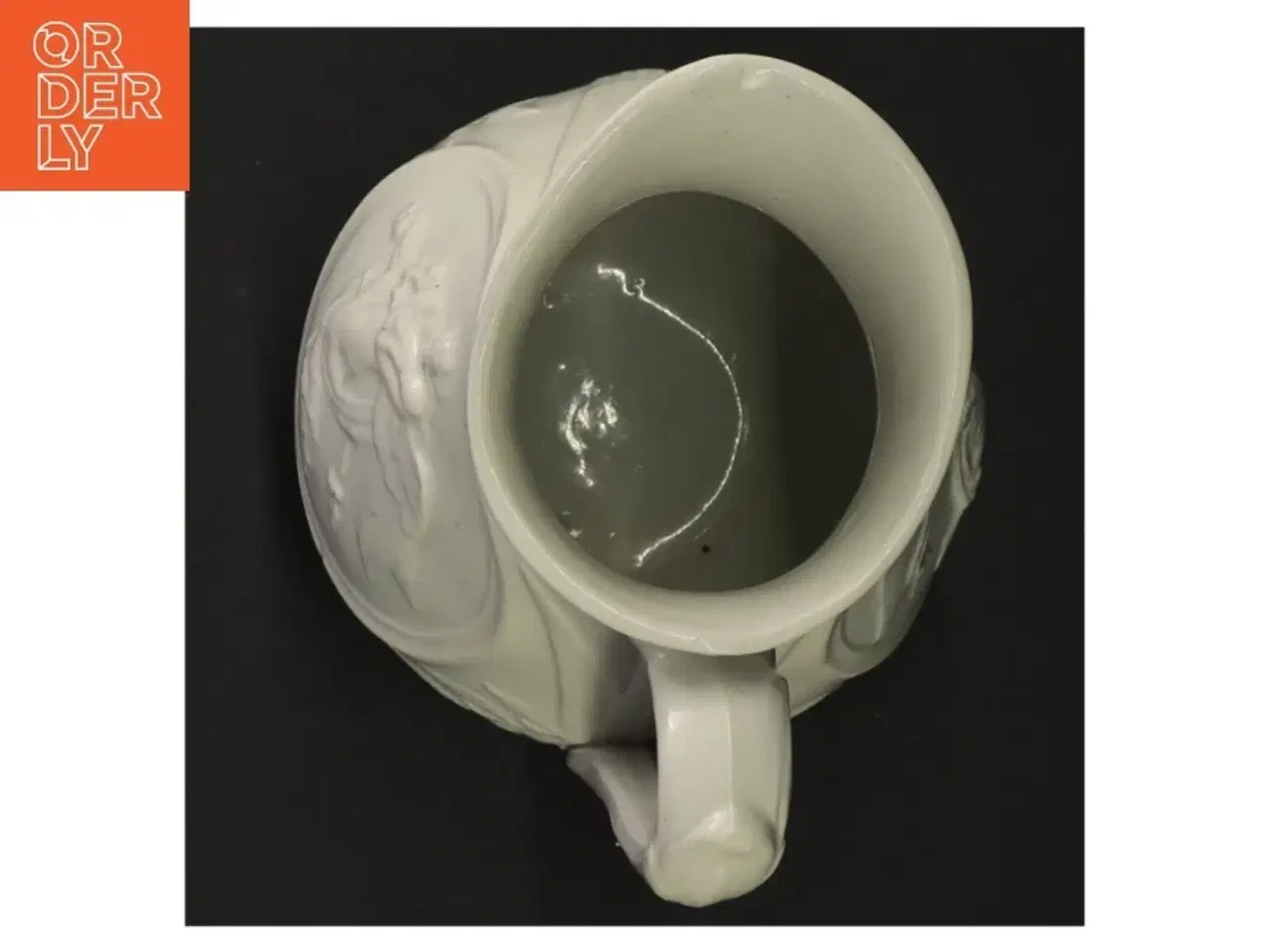Billede 2 - Antik Hvid reliefkande fra Dudson (str. 20 x 14 cm)