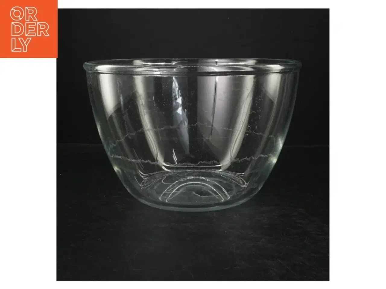 Billede 1 - Gennemsigtig glas skål (str. Ø. 27 cm)