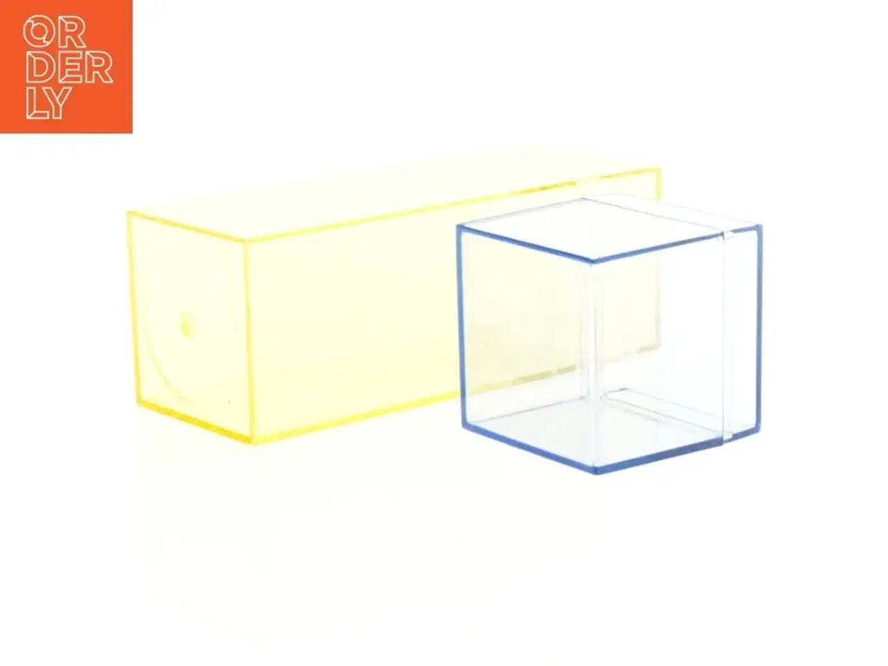 Billede 3 - Transparente CD Cases i gul og blå (str. 6 x 6 cm og 16 x 6 cm)