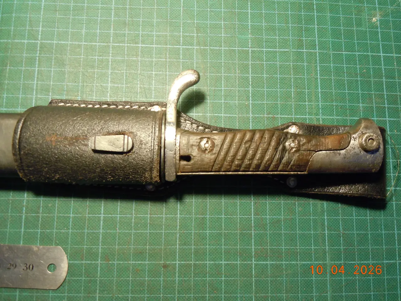 Billede 10 - SG 98 Bajonet Butchers Knife I stålskede med læder