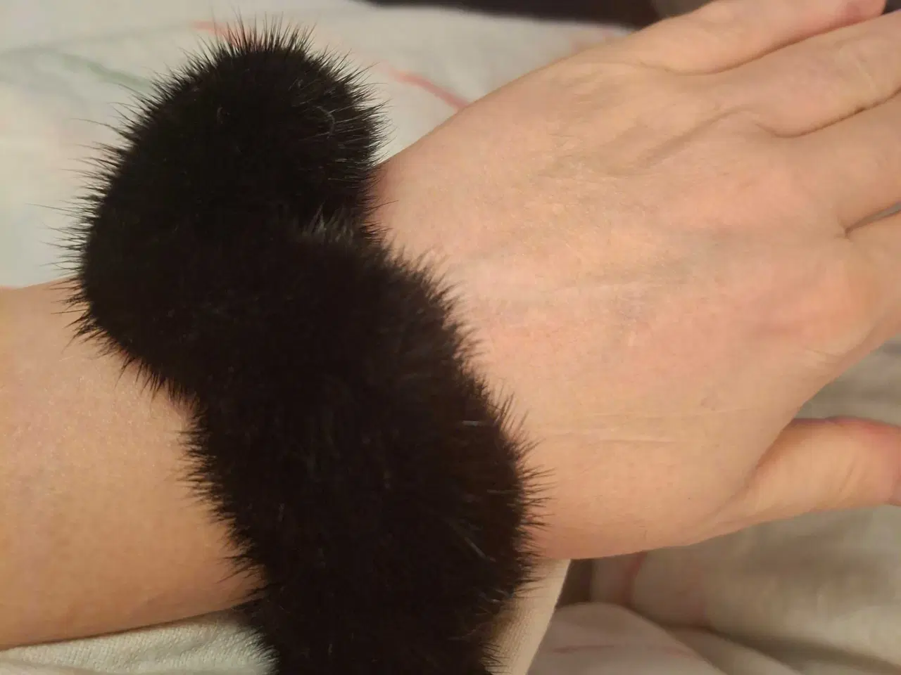Billede 1 - Mink Scrunchie/hårelastik 