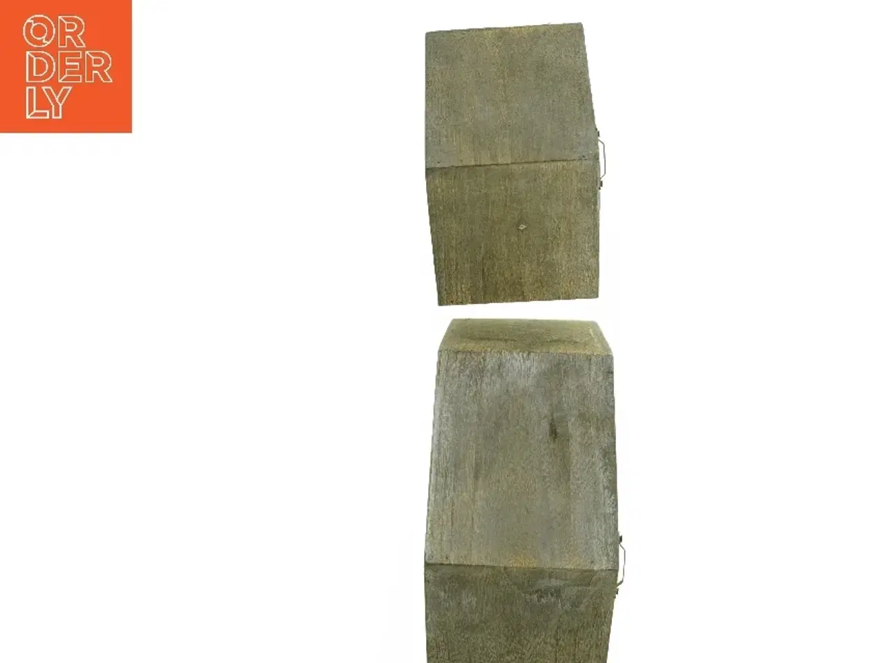 Billede 4 - Træ hus dekoration (str. H. 30-35 cm. b 19-23 cm)