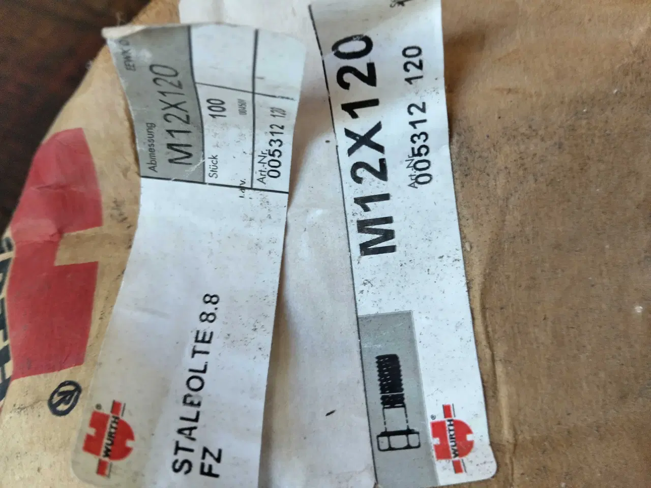 Billede 6 - Bolte 12 mm - 120 mm 