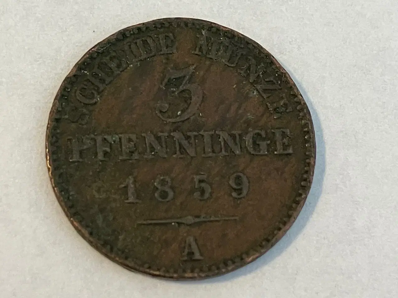 Billede 1 - 3 Pfenninge 1859 A