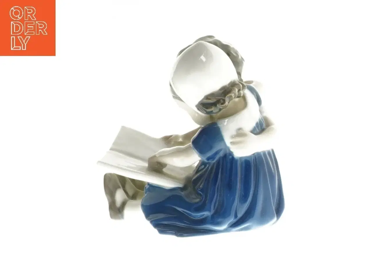 Billede 2 - Porcelænsfigur af børn, der læser fra B&G (str. 11 cm)