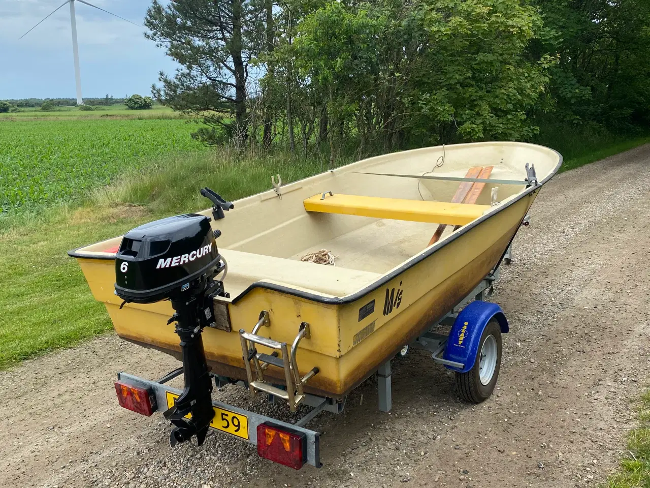 Billede 3 - Jolle med trailer og motor
