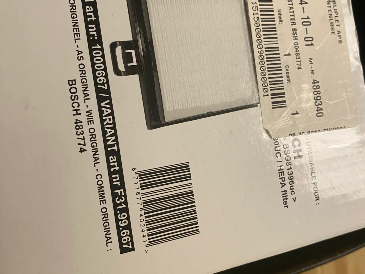 Billede 1 - Tilbehør Bosch støvsuger