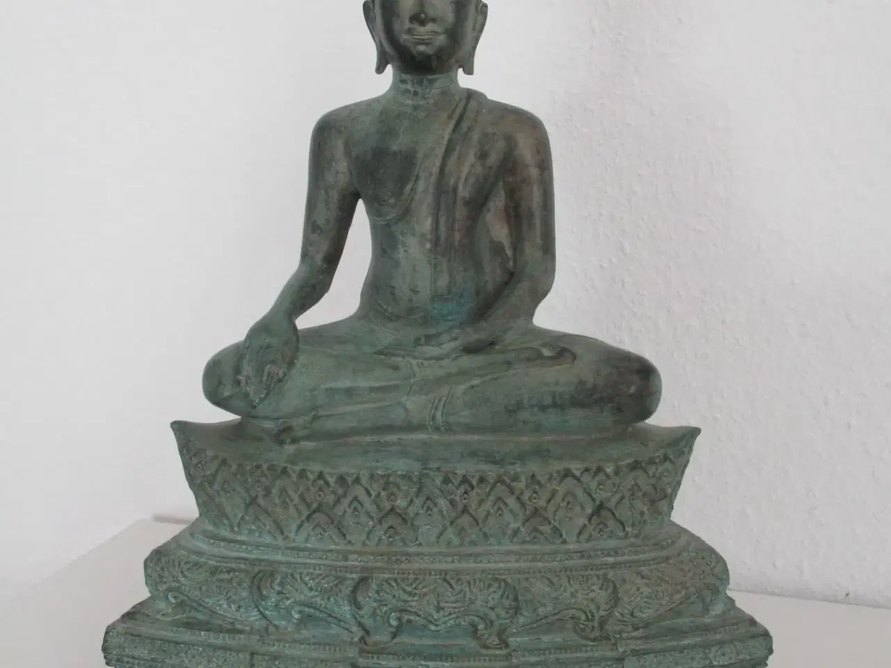 Billede 1 - Stor antik Buddha-statue - 44 cm - Thailand