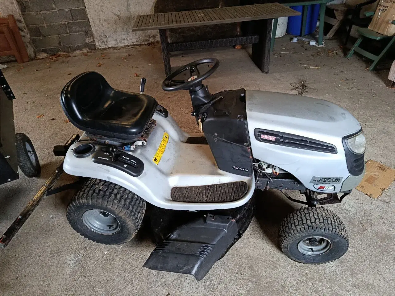 Billede 2 - Havetraktor craftsman 17.5 med el rive og tipvogn