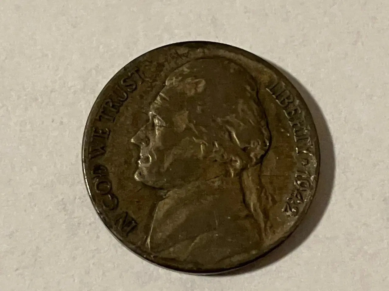 Billede 1 - Five Cents 1942 S USA