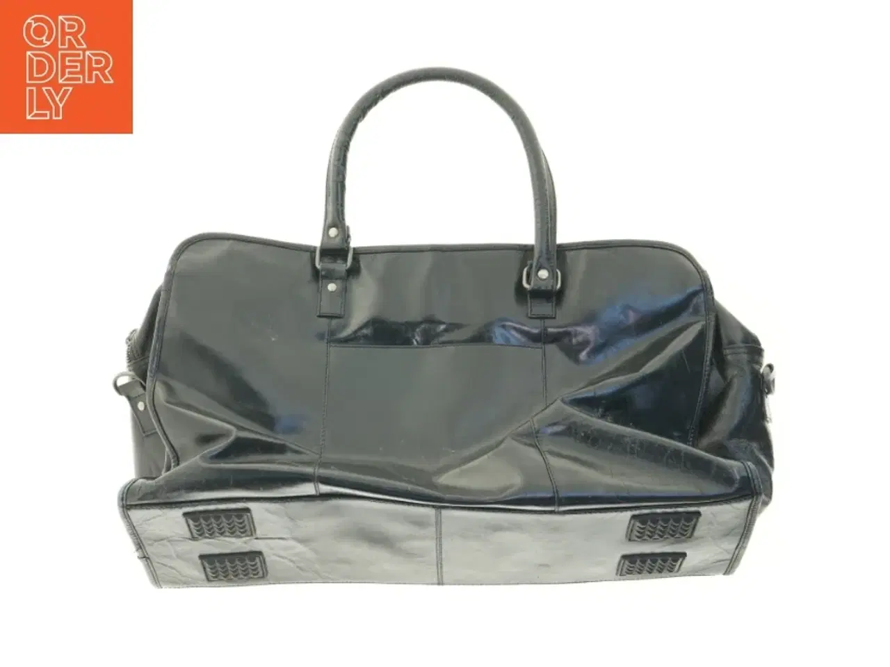Billede 1 - Brugt sort skuldertaske (str. 55 x 20 cm)