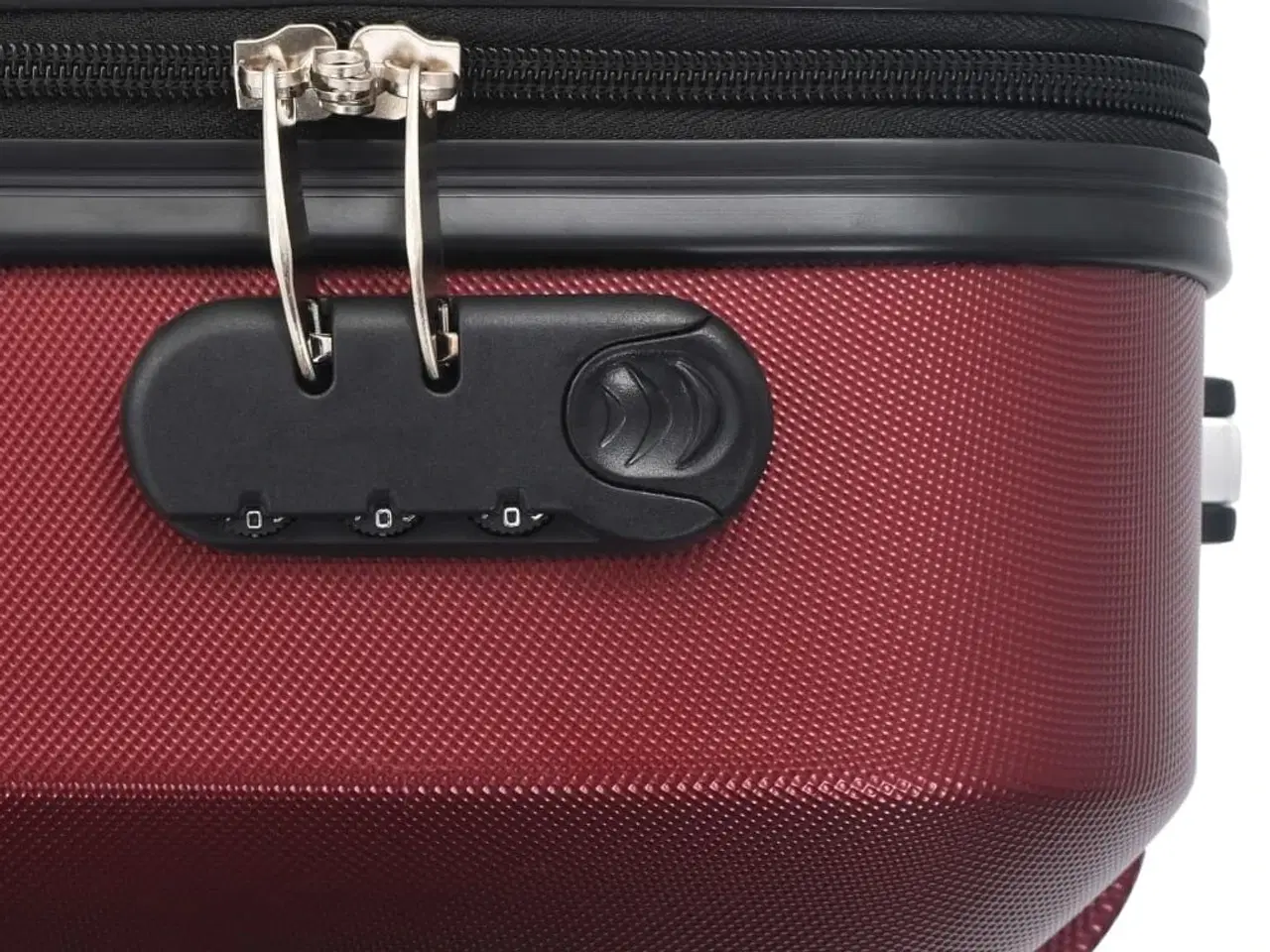 Billede 8 - Hardcase-Kuffert sæt 3 stk. ABS rødvinsfarvet