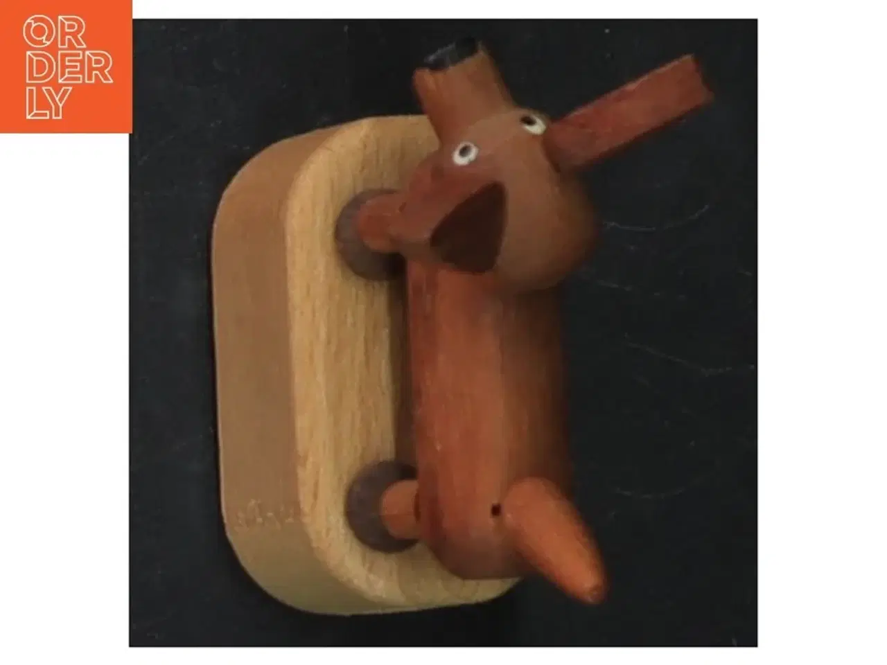 Billede 3 - Gammel trykfigur i træ (str. 7 cm)