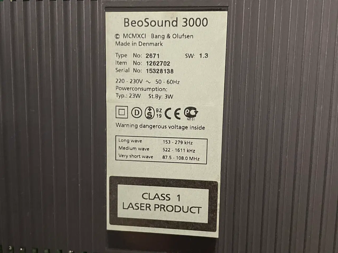 Billede 5 - B&O Beosound 3000