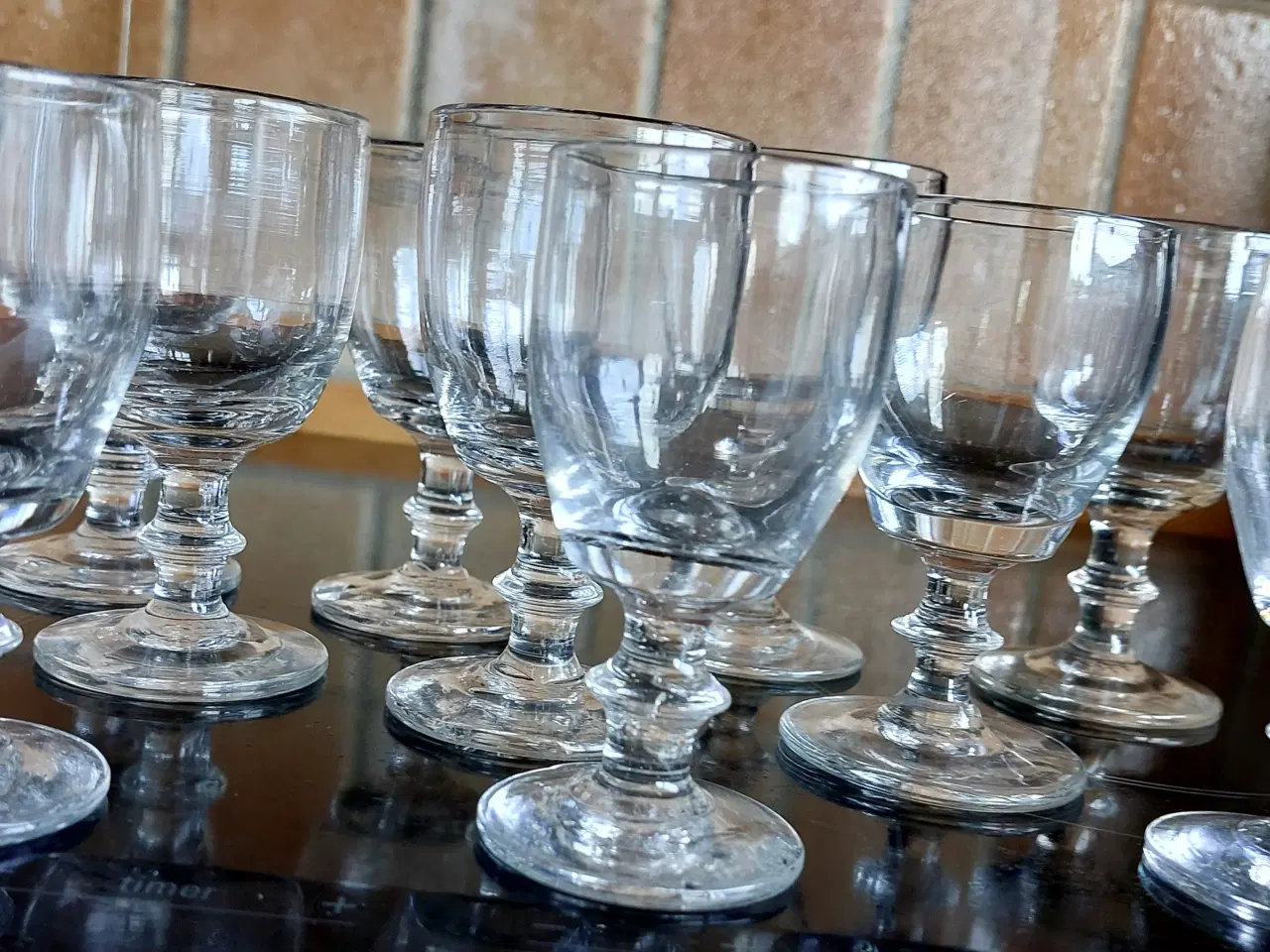 Billede 1 - 12 stk. ANTIKKE TØNDEGLAS 