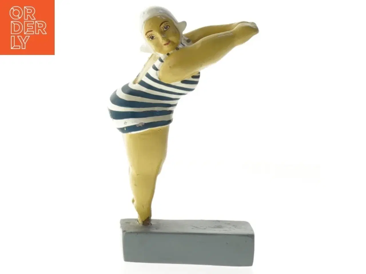 Billede 1 - Figur af kvinde i badedragt (str. 14 cm)