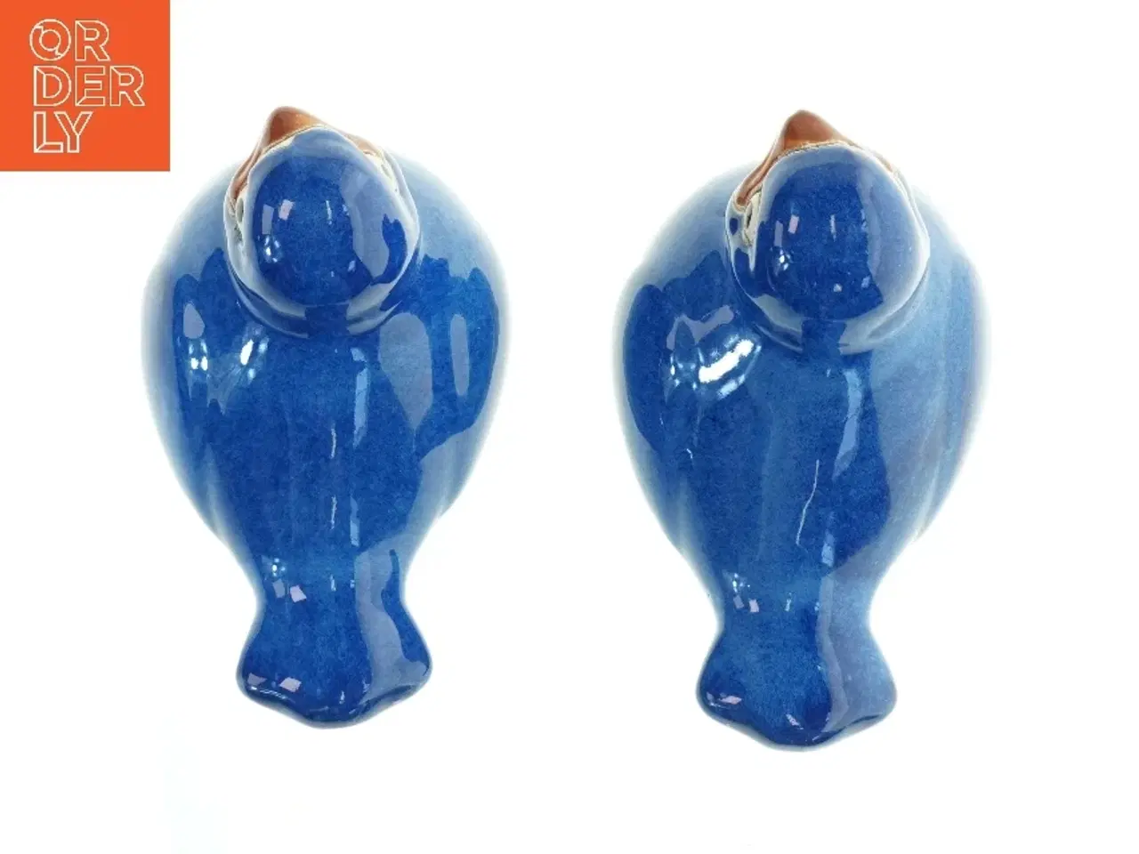 Billede 4 - Keramiske blå fugle (str. 20x13 cm)