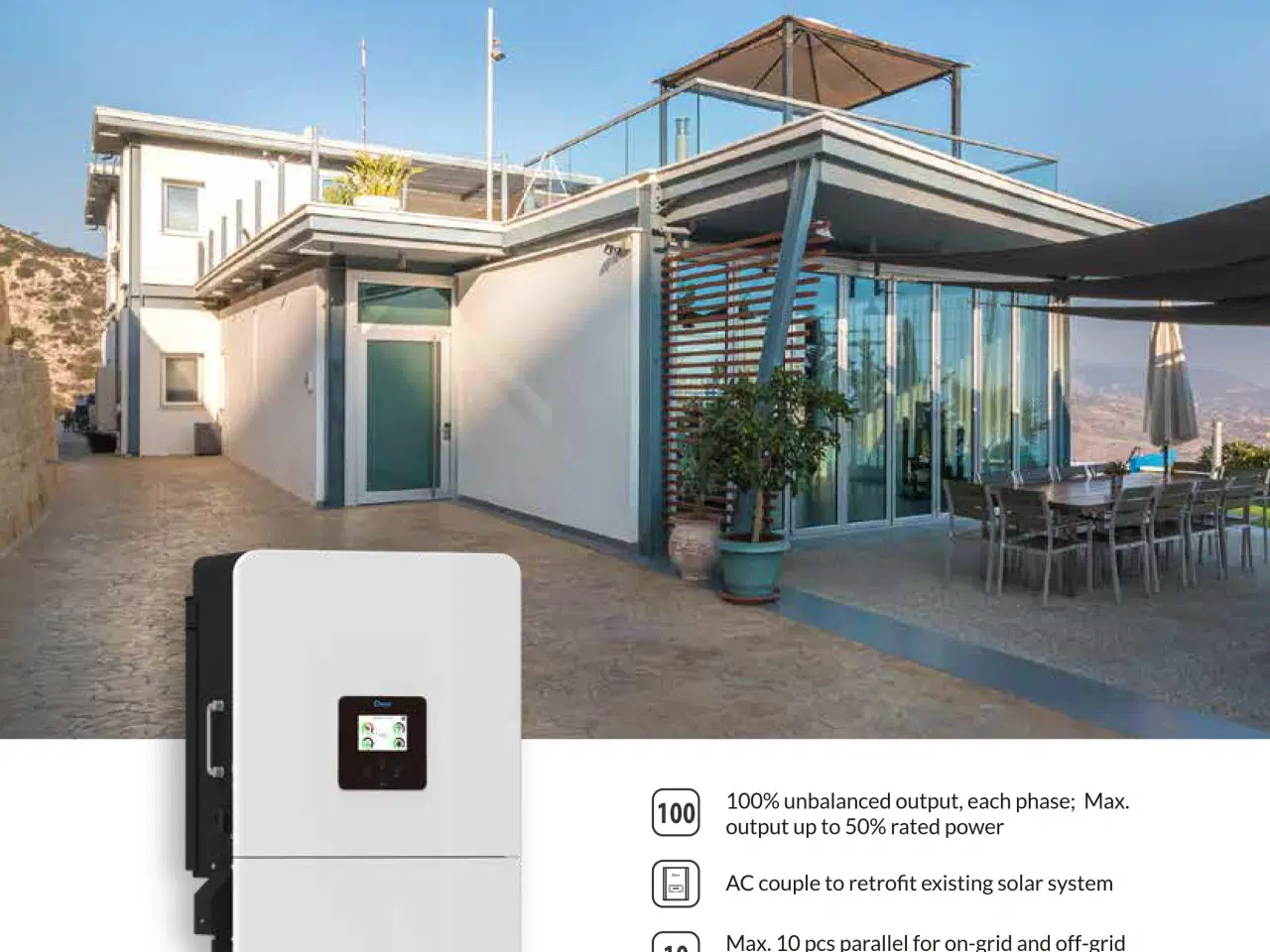 Billede 3 - Deye SUN-10K-SG05LP3-EU-SM2 Three Phase Low Voltag