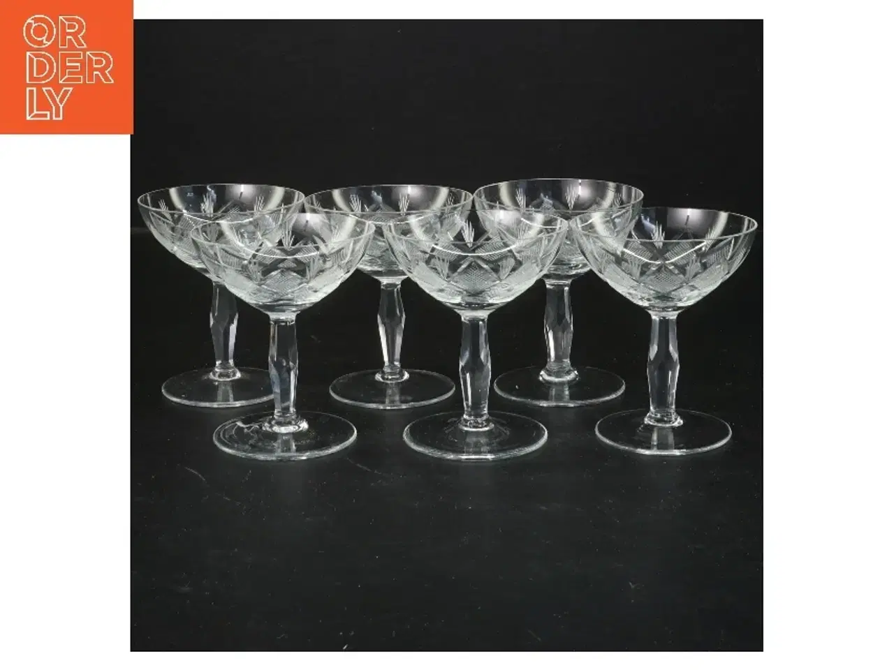 Billede 1 - 6 Krystal glas (str. 8,5x7,5 cm)fra Wien antik