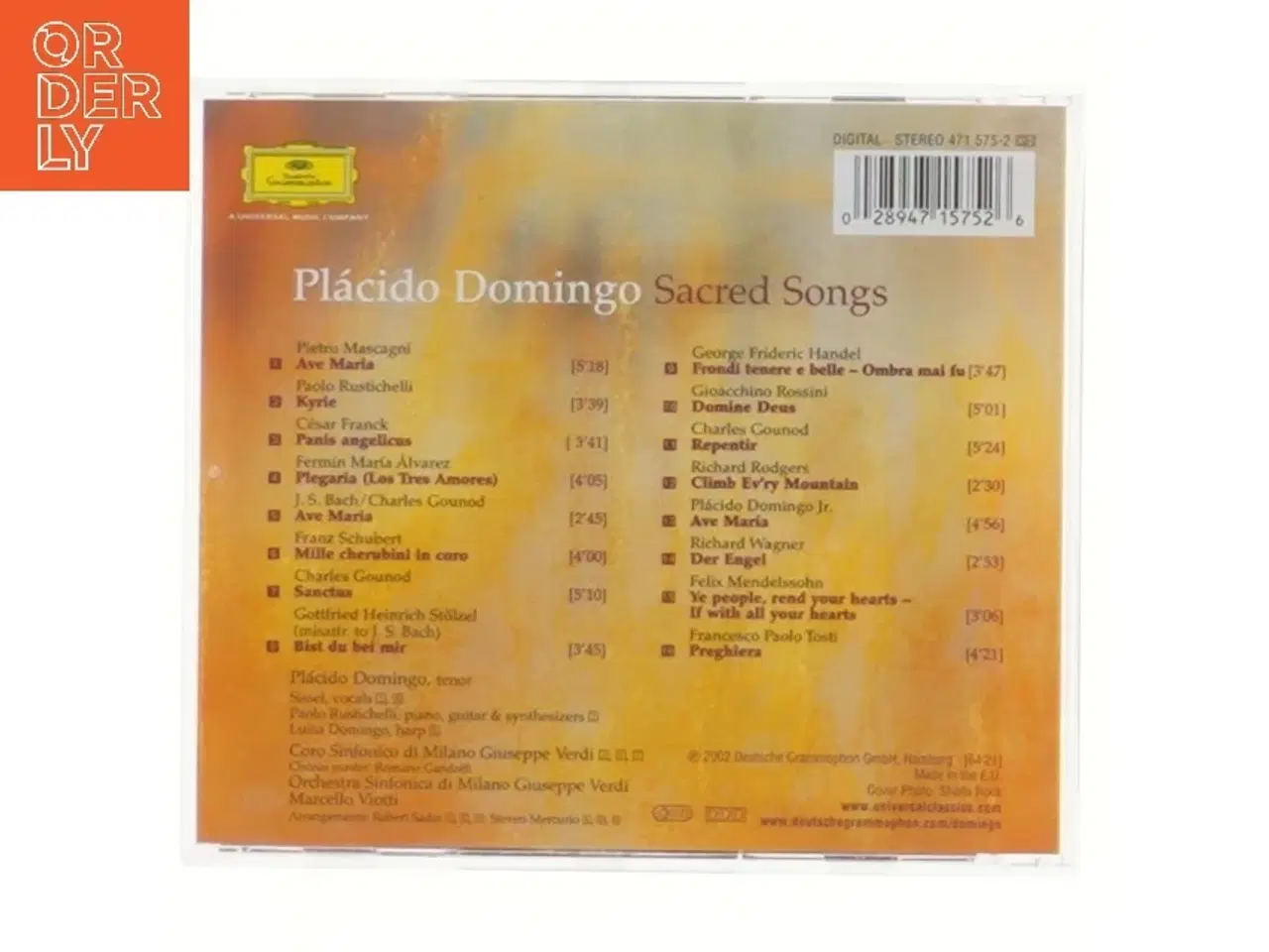 Billede 3 - CD: Plácido Domingo - Sacred Songs