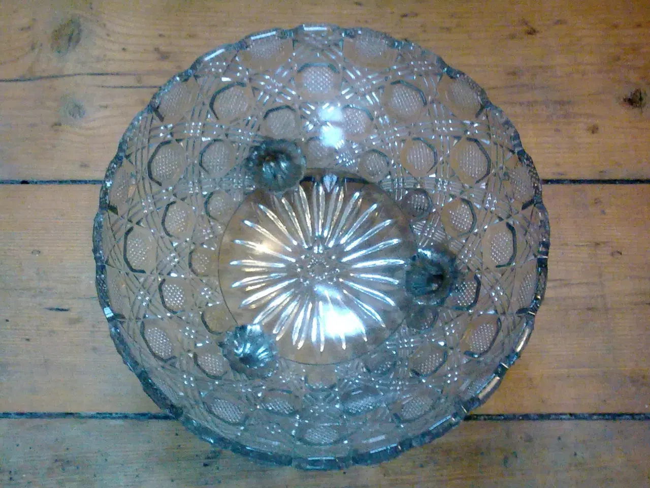 Billede 3 - Glasskål på tre fødder 1924 Fyens glas mønster