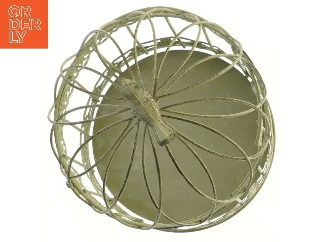 Billede 2 - Dekorativ fuglebur med fugl (str. 28x18 cm)