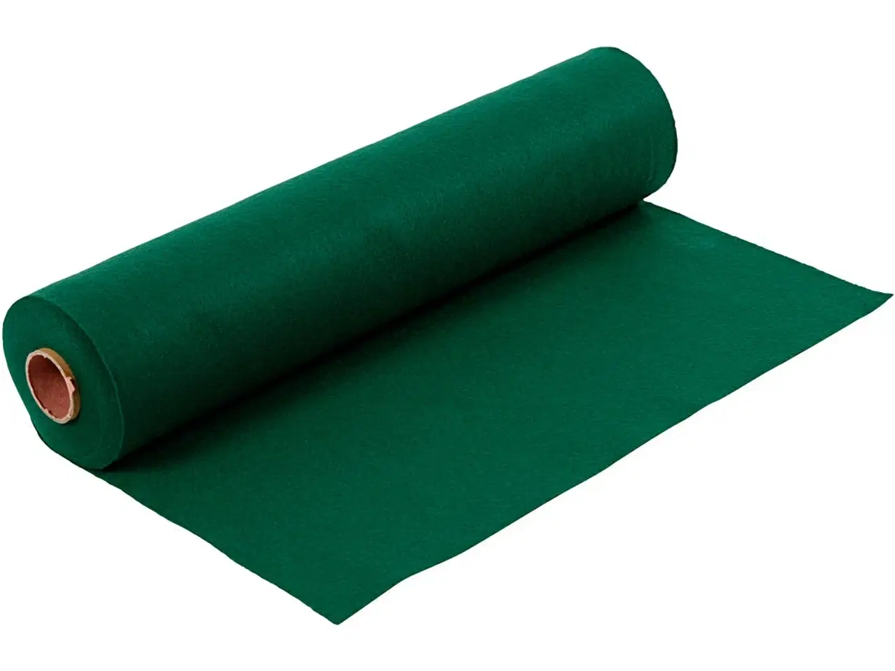 Billede 1 - Hobbyfilt, B: 45 cm, tykkelse 1,5 mm, 180-200 g, mørk grøn, 5m/ 1 rl.