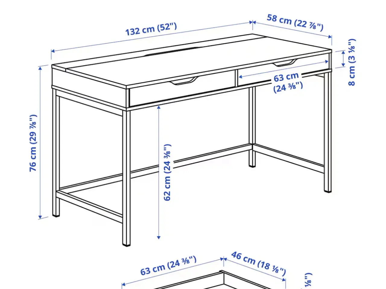 Billede 3 - Ikea skrivebord