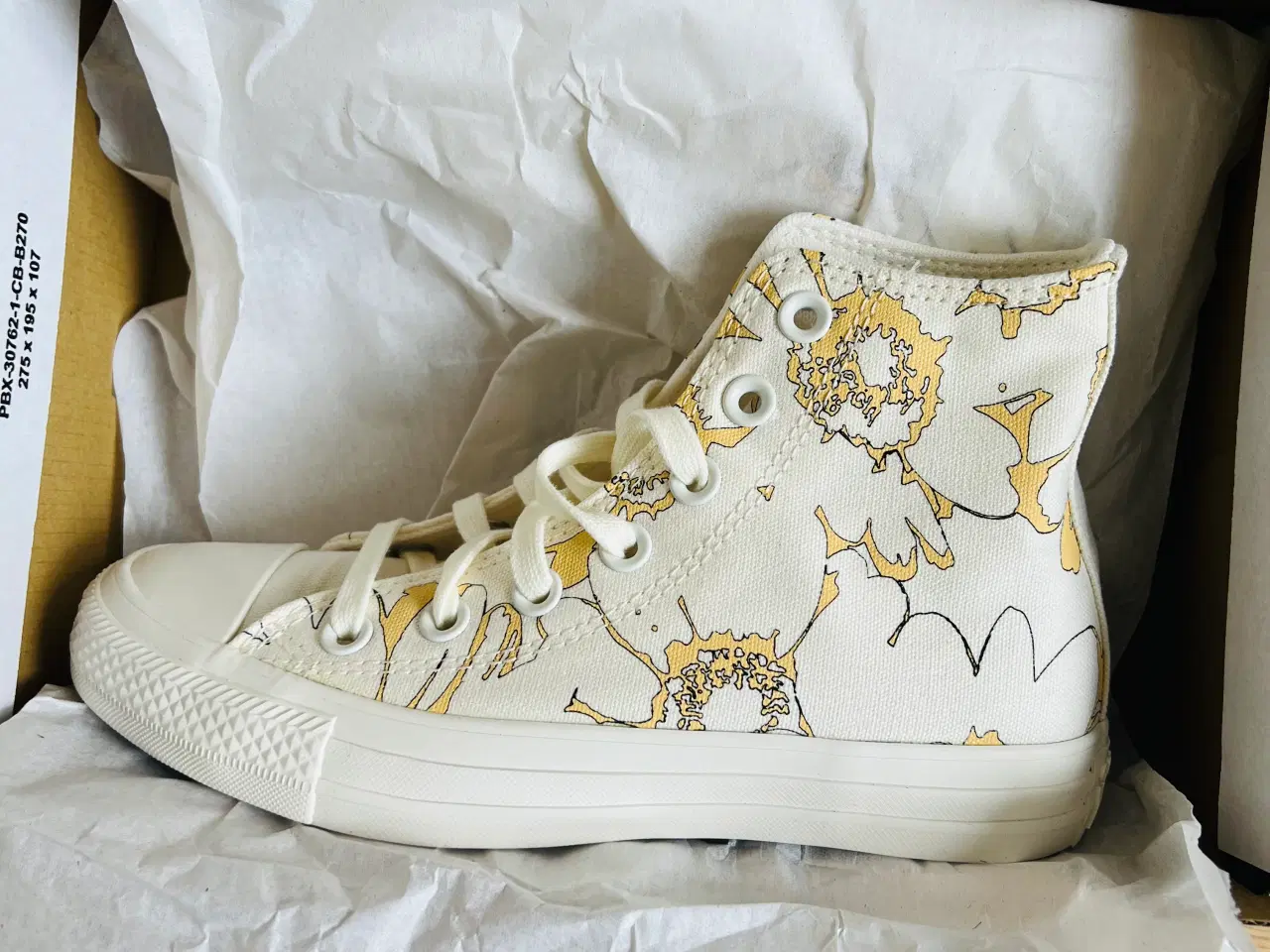 Billede 3 - Converse sneakers med gult retromønster