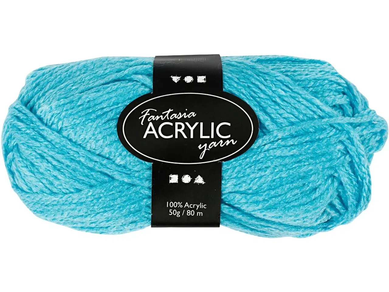 Billede 1 - Fantasia Polyacrylgarn, L: 80 M, turkis, 50g/ 1 ngl.