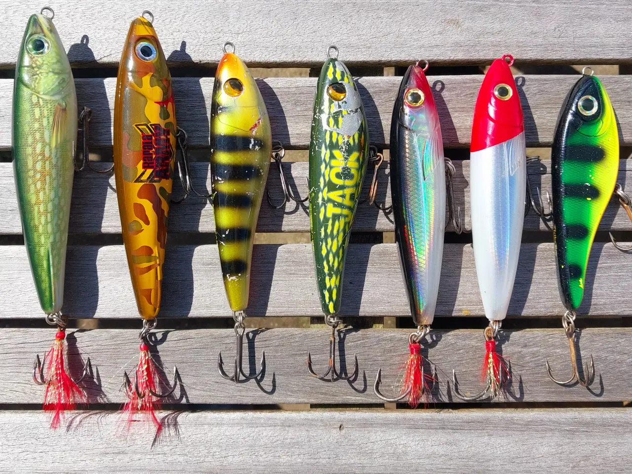 Billede 1 - 7 stk. Rapala, Savage Gear og Buster jerkbaits 