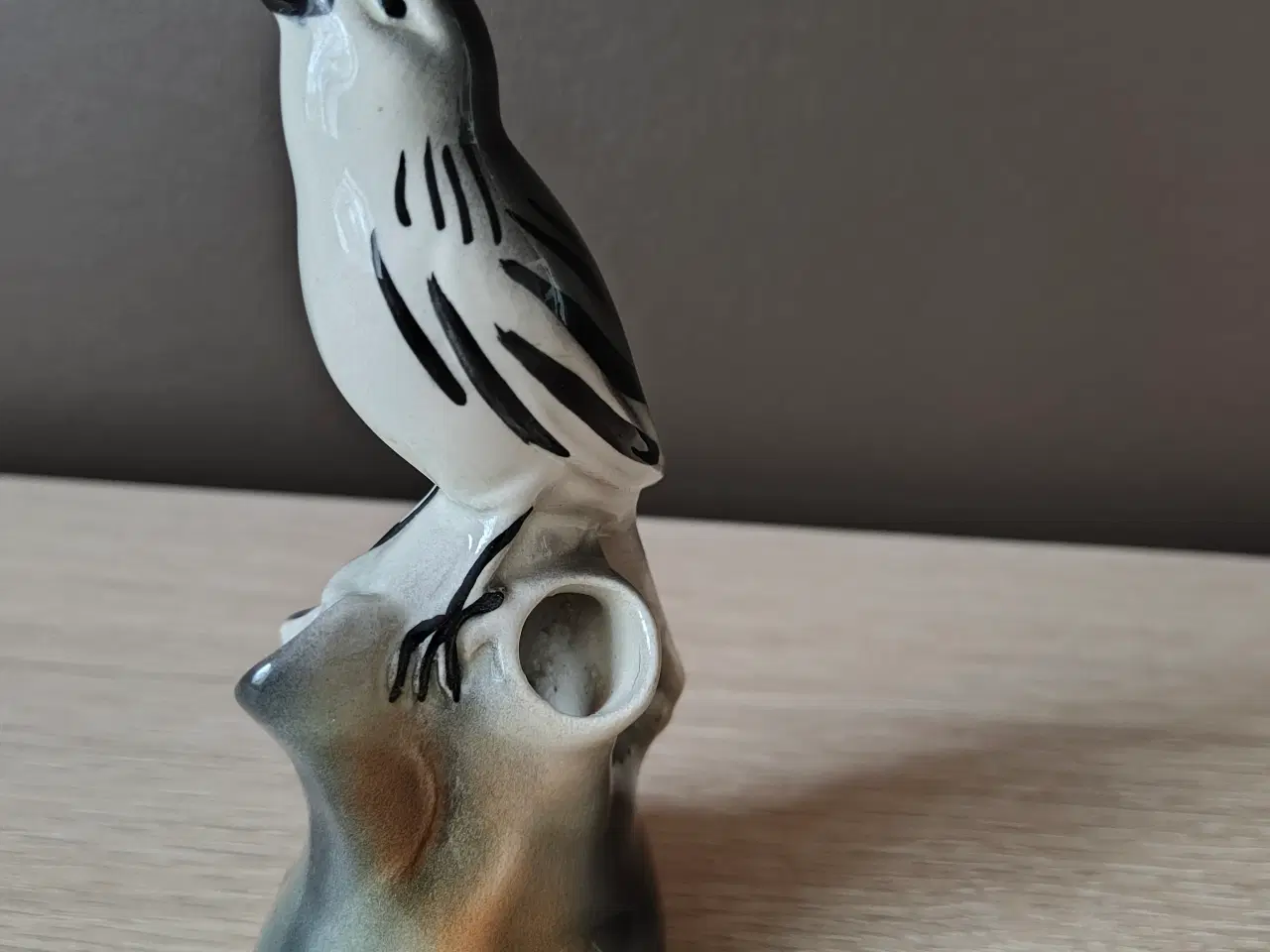 Billede 3 - Flot porcelænsfugl med vase